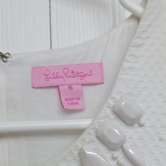 Lilly Pulitzer White Dress with Colorful Stripes - Picture 3 of 9